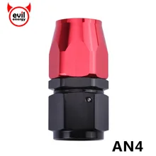 Evil energy AN4 anodisation aluminium carburant | Raccord de carburant, embout de tuyau pivotant, raccord rouge noir, Kit d'adaptateur de refroidisseur d'huile et raccords