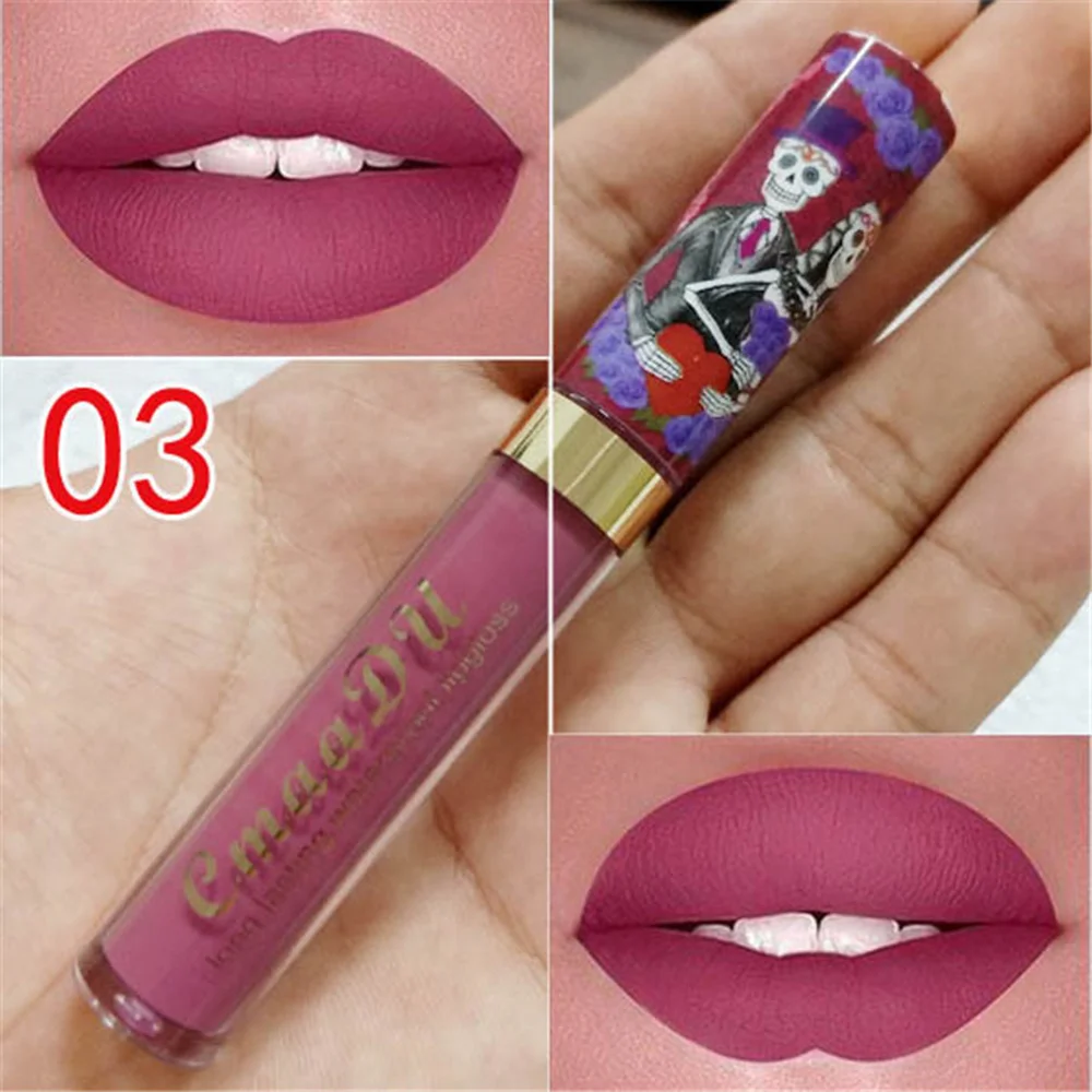 CmaaDu 6 Colors Waterproof Liquid Lipstick Long Lasting Natural Matte Lip Gloss Women Beauty Makeup Cosmetics Lipgloss Maquiagem