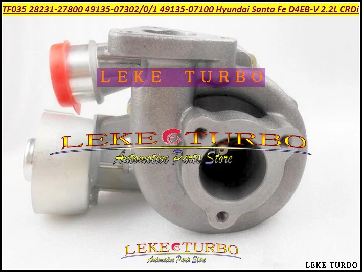 Turbo TF035 28231-27800 49135-07302 49135-07300 49135-07100 Turbocharger For HYUNDAI Santa Fe 05-09 D4EB D4EB-V 2.2L CRDi 150HP (6)