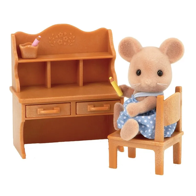 Sylvanian Families кукольный домик мебель фигурка игрушки куклы крыса сестры w/настольный набор подарок для девочки