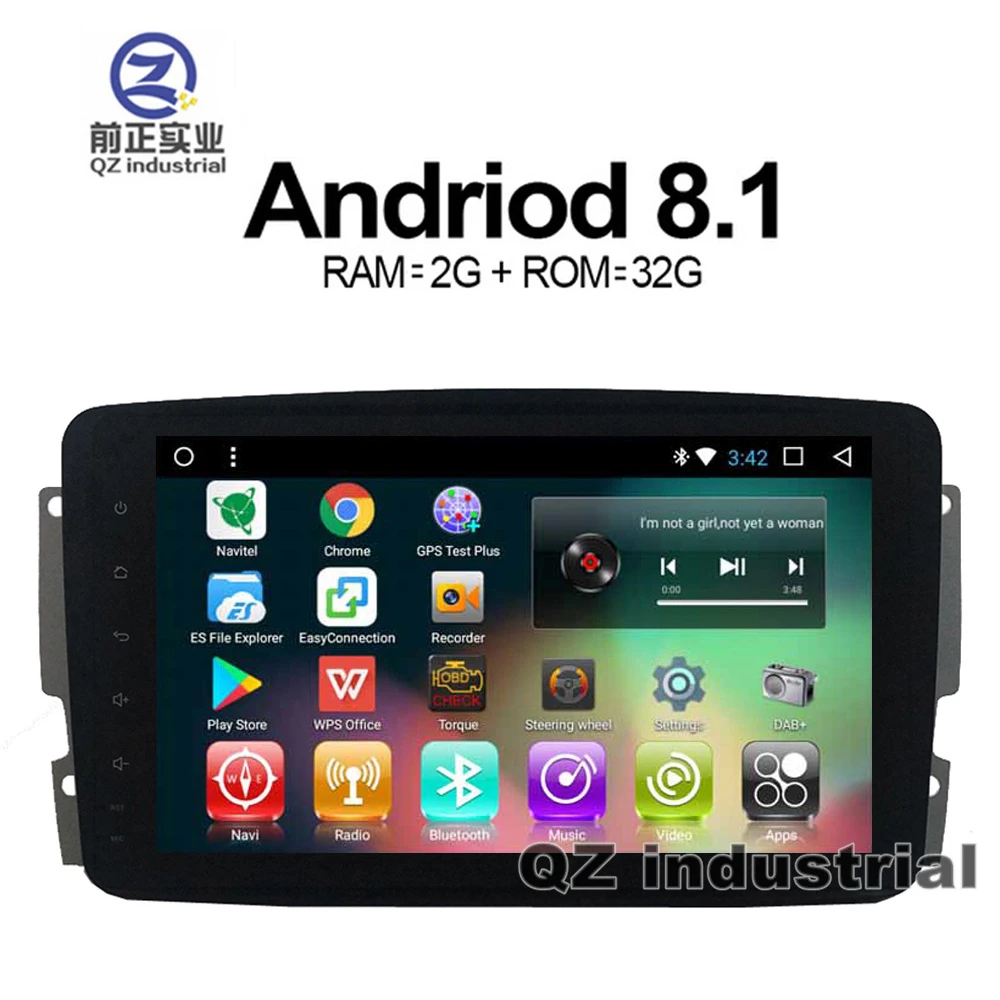 Excellent QZ industrial 9" Android 8.1 T3 for Mercedes-Benz W209 W203 W168 ML W163 W463 Viano W639 Vito With GPS 3G 4G Wifi BT Navi Radio 0 Excellent QZ industrial 9" Android 8.1 T3 for Mercedes-Benz W209 W203 W168 ML W163 W463 Viano W639 Vito With GPS 3G 4G Wifi BT Navi Radio 0