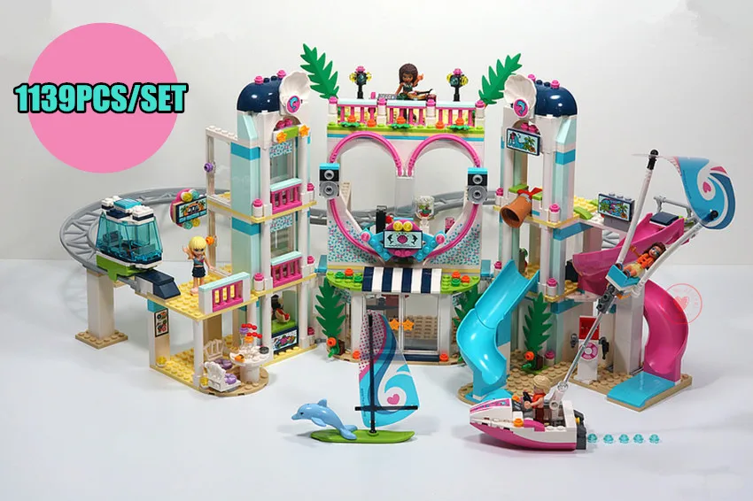 

New Friends Heartlake City Resort Sets fit legoings 41347 Model Building Kits Blocks Bricks diy Educational Toys Gift