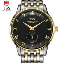 Men Switzerland Wristwatch Top Luxury Brand Watch tss Steel Strap Black Automatic Mechanical Watch Waterproof Relogio