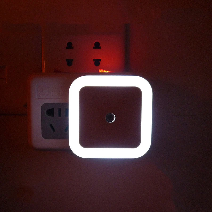 Thrisdar EU/US Plug квадратный светодиодный ночник, новинка, светильник с датчиком, прикроватный настенный светильник для детей, подарки для детей, Детский ночной Светильник