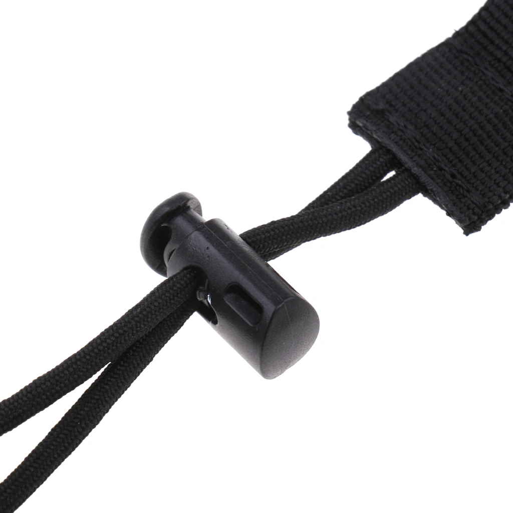 Underwater Scuba Diving Lanyard Camera Torch Light Holder Strap Quick Release Buckle Black Nylon Diving Equipment