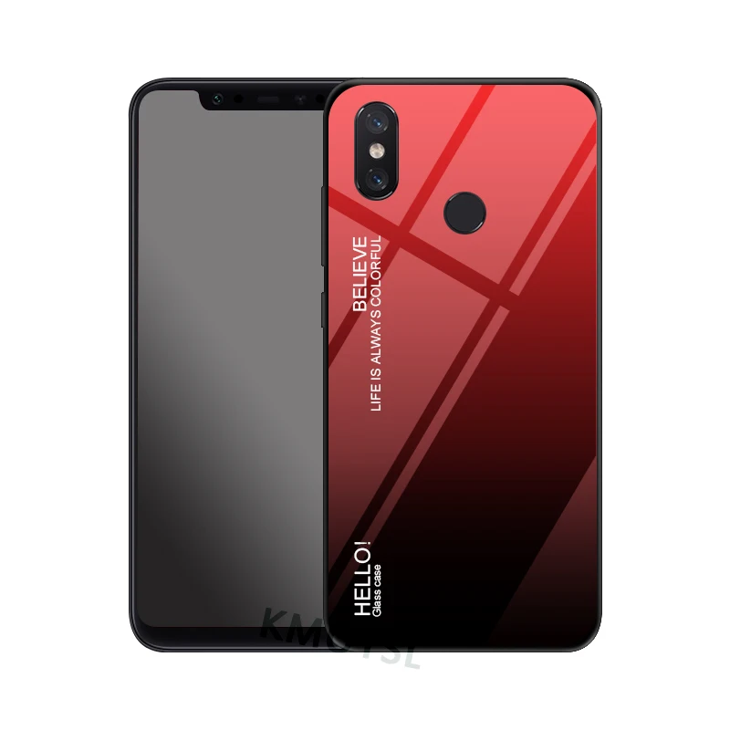 Для Xiao mi Red mi 7 Note 7 6 Pro 5 Plus 6A 5A Prime чехол из закаленного стекла с градиентом для Xiaomi mi 9 8 SE A2 Lite A1 5X 6X чехол