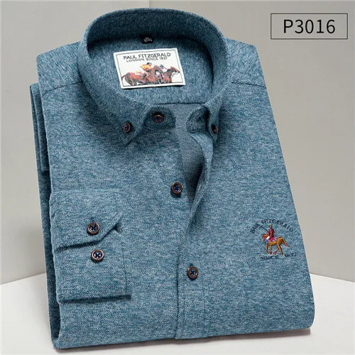 Хлопок, мужские рубашки с длинным рукавом, Мужская Однотонная рубашка на весну и осень, Мужская одежда, повседневные мужские рубашки YN10427 - Цвет: P3016