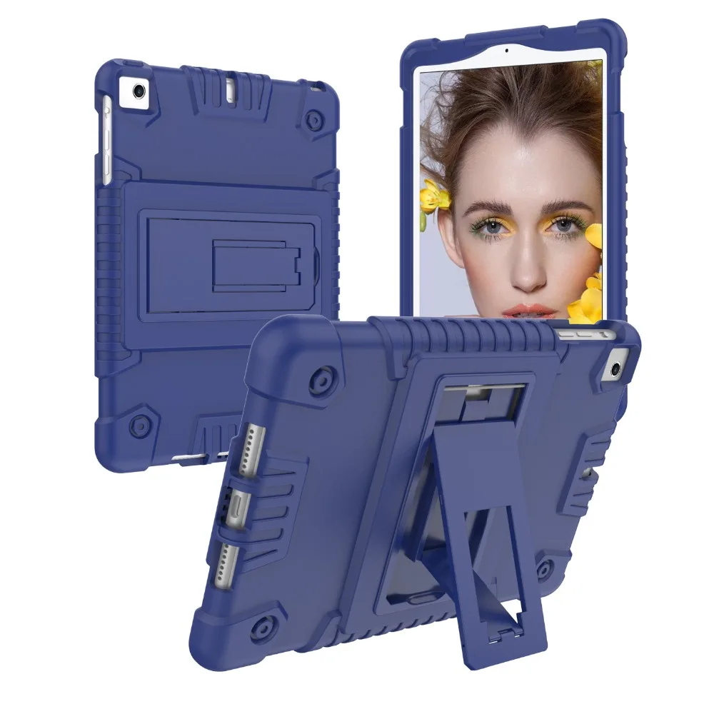 

For iPad Mini 3 2 1 4 Case Kids Shockproof Silicone Kickstand Protective Cover for Apple iPad Mini 4 Case Cover funda capa Para