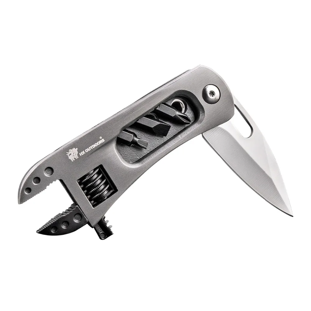 

HX OUTDOORS Multifunctional wrench Camping Survival Knife Multi Tool Pliers wrench Outdoor Knives EDC Car Tools box Dropshipping