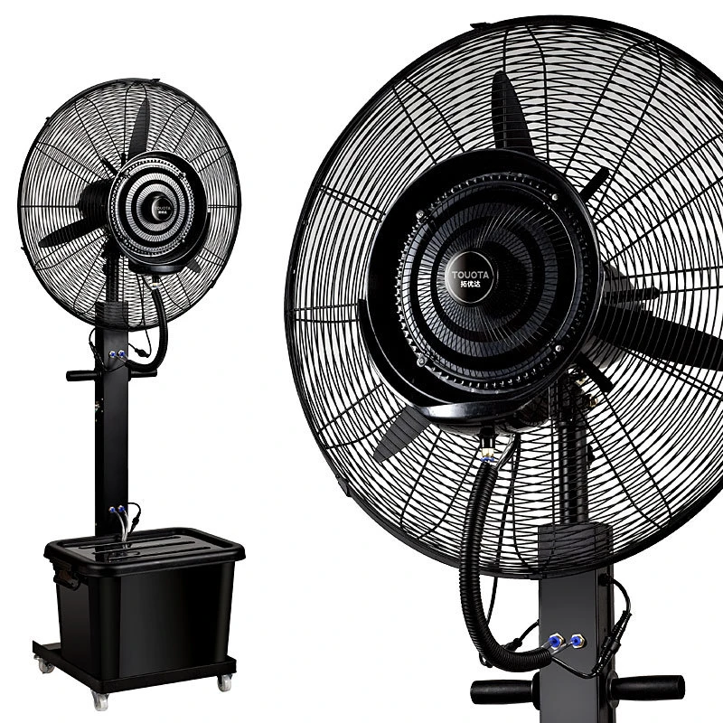 electric fan with water spray
