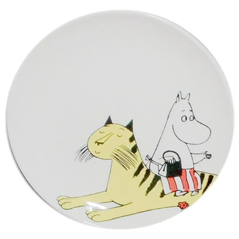 Moomin Prato Para Bolo обеденные тарелки Assiette тарелка для торта Supla Vajillas Ceramica Servis Tabaklari Servis Tabagi тарелки с рисунками - Цвет: 5 inch