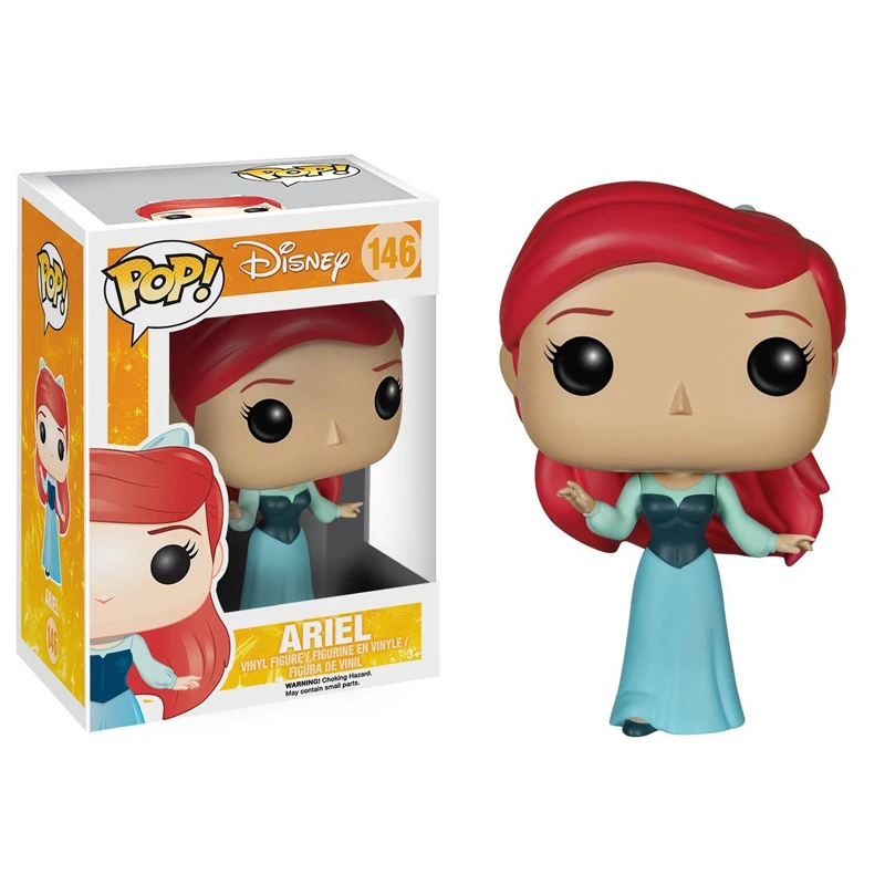 

FUNKO POP New Arrival Disney Princess ARIEL Mermaid 146# Vinyl Action Figure Collectible Model Toys for Children Christmas Gift
