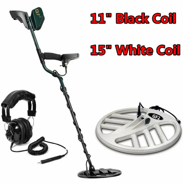 

With Double Coils Underground Metal Detector High Sensitivity Gold Digger Detector GF2 Treasure Hunter Metal Finder