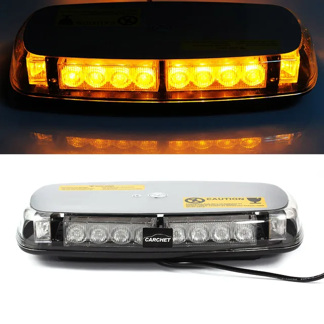 CARCHET Car Vehicle Yellow 20W 24 LED Emergency Warning Strobe