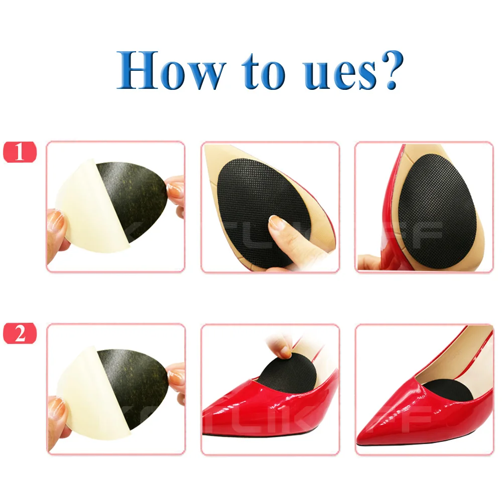 Shape Self-Adhesive Anti-Slip Pads Shoes Mat Heel Sole Grip Sole Protectors