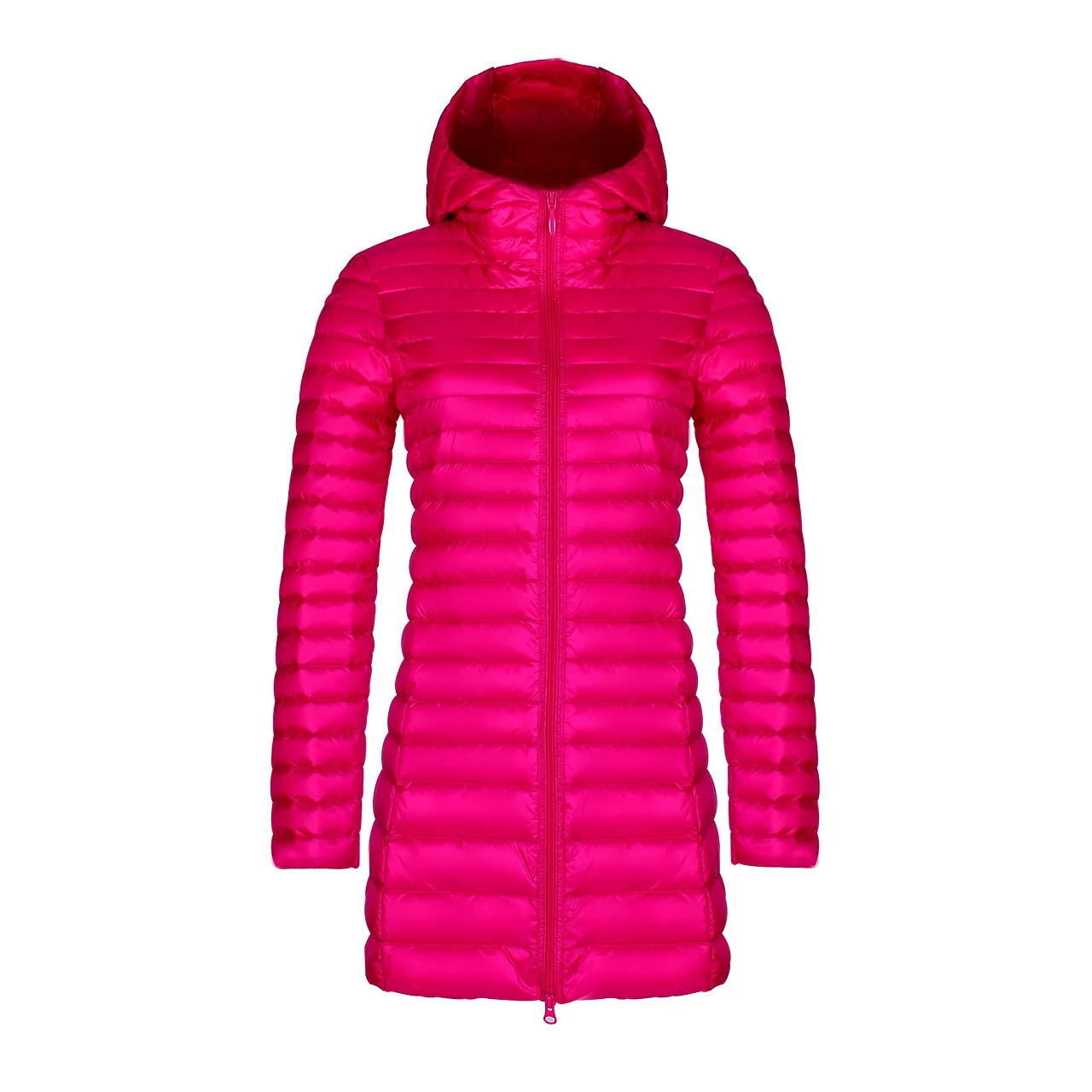  2019 Winter Hooded Down Jacket Women Down Coat Elegant Warm Jacket Ultra Light 90% Duck Hood Down P