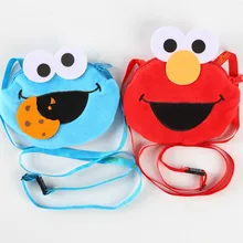 25 New style 1Pcs Sesame Street ELMO Plush pack Children cartoon Lanyard bag 20160413