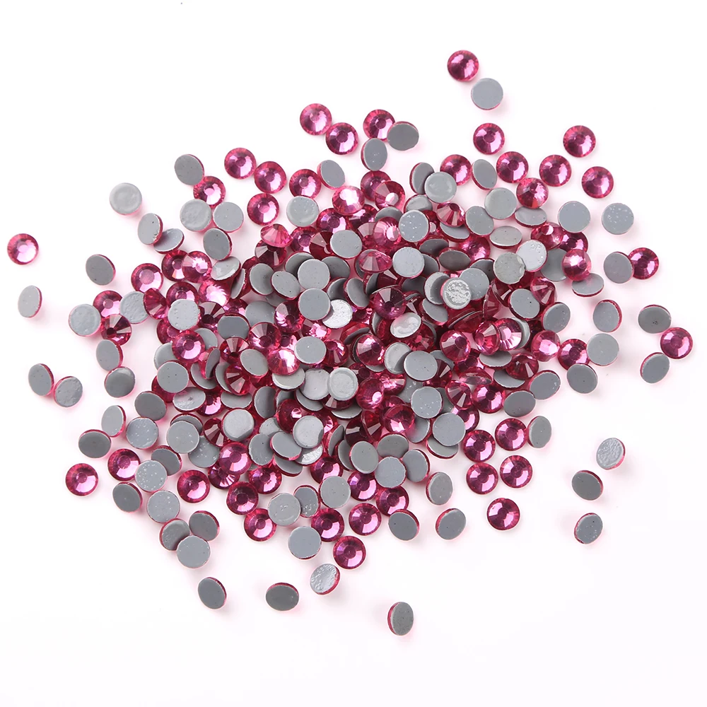 Rose Flat Back Hot Fix SS12 SS16 SS20 SS30 Glass Hotfix Rhinestones For Clothing&ampWedding Garment Crystals Rhinestone Accessories | Дом и