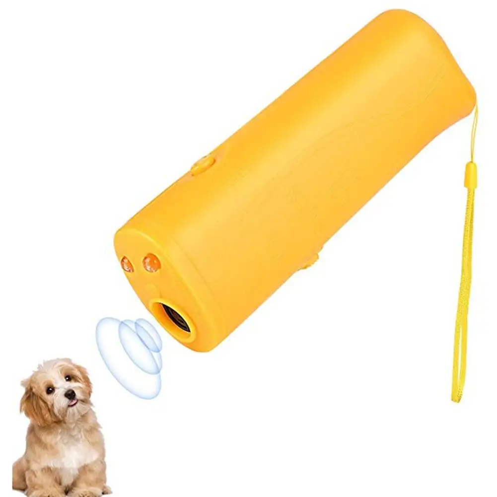 

3 In 1 Dog Bark Stop Repeller Handheld Ultrasonic Dog Repeller Anti Bark Control Anti Barking Device With LED Flashlight