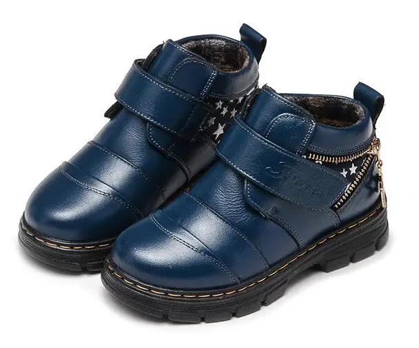 Детские зимние ботинки из натуральной кожи на резиновой подошве|winter shoes for boys|boots