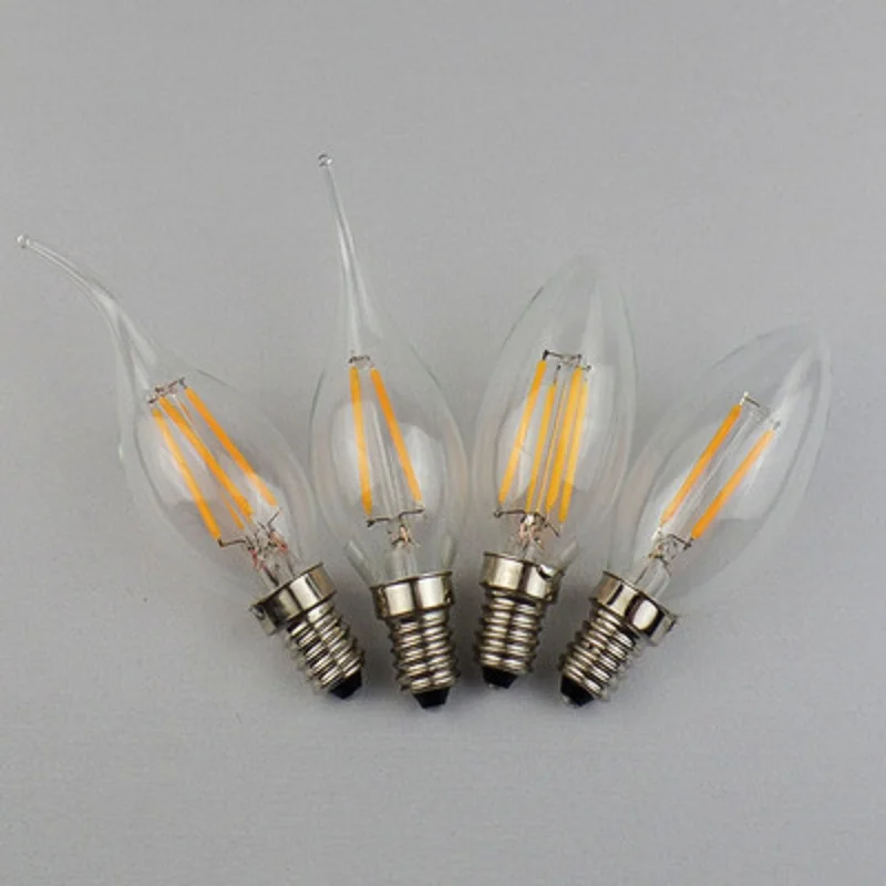 C35LED наконечник пузырь в форме пузыря E14 220 V Эдисон Маленький Винт теплый белый