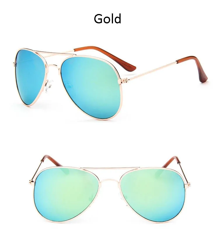 Модные новые детские солнцезащитные очки, цветные уличные очки для девочек, милые детские солнцезащитные очки для детей, очки Oculos De Sol Gafas - Цвет линз: Золотой
