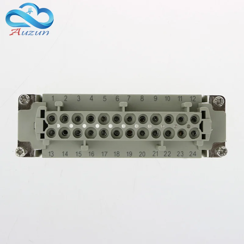 Прямоугольные сверхмощные разъемы H24B HE 024 1 24 контактная линия 16 a500v винтовые