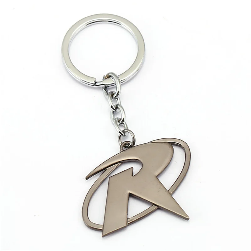 2 Colors Cartoon batman keychain superhero Robin R logo key chains