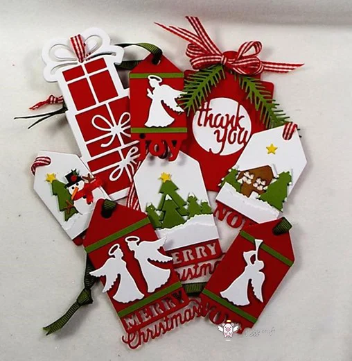 

Mmao Crafts Metal Steel Cutting Dies New 8Pcs Christmas decoration Stencil For DIY Scrapbooking Paper/photo Cards Embossing Dies