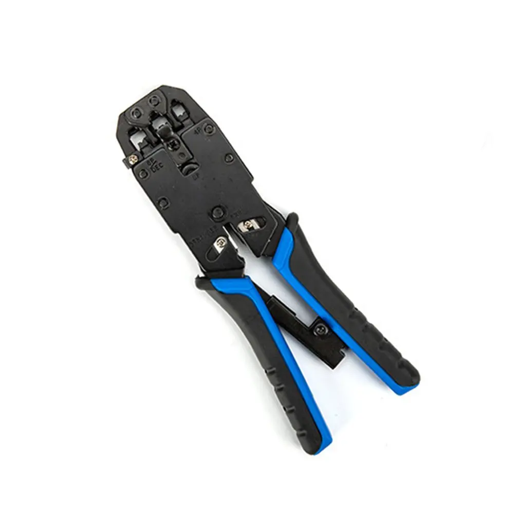 

Professional 4P/6P/8P RJ-45 RJ-22 RJ-11 Modular Crimping Tool Network Telecom Cable Pliers Ratchet Crimper