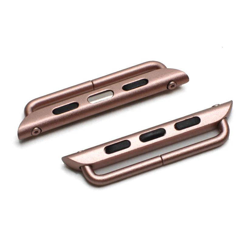 A pair Adapter For Apple Watch band 3 2 1 iwatch band 42mm 38mm Strap stainless steel belt Watchband Accessories Connector band A pair Adapter For Apple Watch band 3 2 1 iwatch band 42mm 38mm Strap stainless steel belt Watchband Accessories Connector band