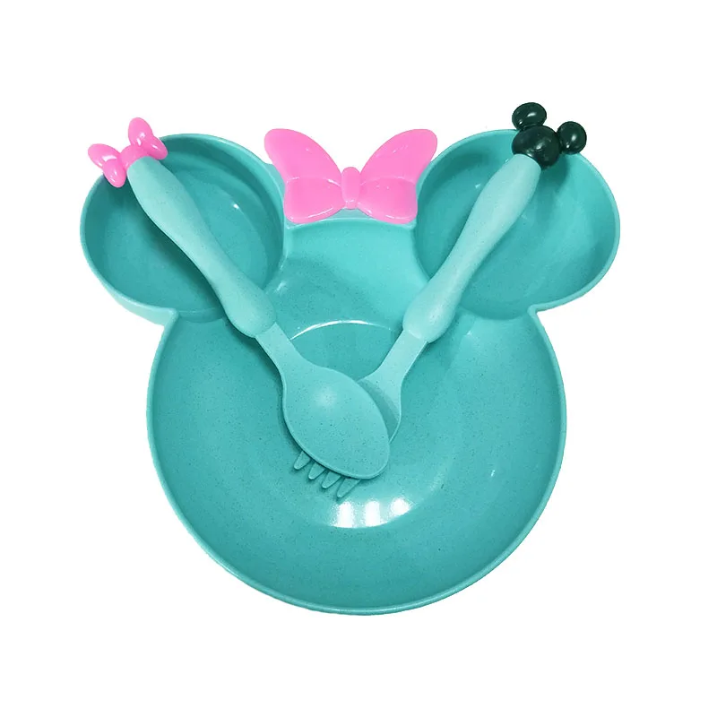 Cartoon Baby Tableware set wheat straw children dinner plate feeding dinnerware set for kids baby bowl OPP Packaging Cartoon Baby Tableware set wheat straw children dinner plate feeding dinnerware set for kids baby bowl OPP Packaging