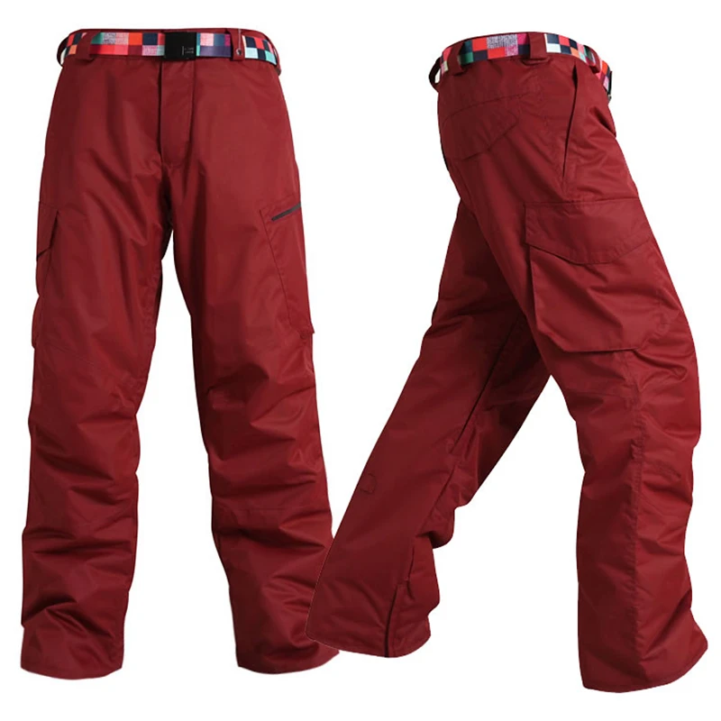 Зимние лыжные брюки мужские уличные термальные лыжные зимние брюки водонепроницаемые ветрозащитные походные альпинистские брюки мужские