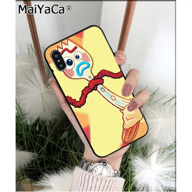 MaiYaCa мультфильм oy Story 4 Forky рукоделие принт рисунок чехол для телефона Apple iphone 11 pro 8 7 66S Plus X XS MAX 5s SE XR