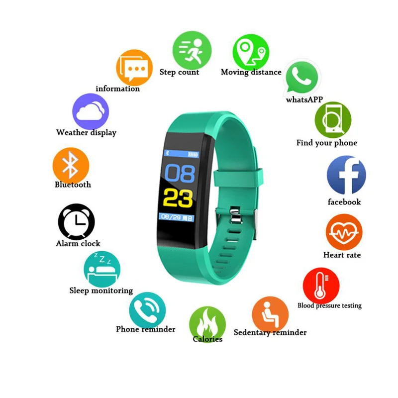

New Smart Watch Men Women Heart Rate Monitor Blood Pressure Fitness Tracker Smartwatch Sport Watch for ios android
