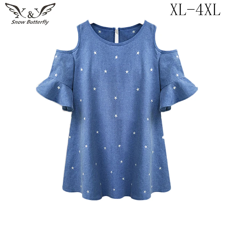 

Women's Shirt Blouse Plus Size Blusas Mujer De Moda 2019 Tunic Camisas Women Clothes Off Shoulder Top Modis White Korean Fashion