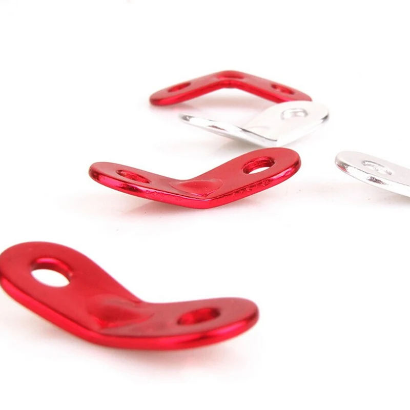 10 قطعة/المجموعة في الهواء الطلق التخييم العين الألومنيوم paracord مشبك خيمة حبل الاكسسوارات الرياح حبل مشبك خيمة السماء الستار الرياح مشبك