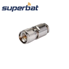 Superbat Mini-UHF зажим штекер для LMR195 RG58 RG400 RG142 кабель RF коаксиальный разъем