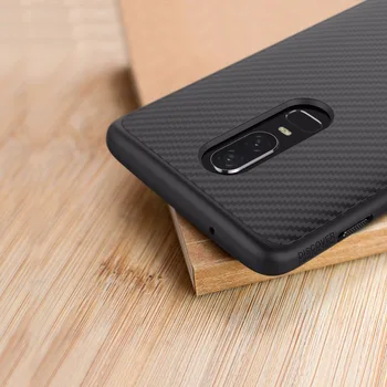

NILLKIN Synthetic Fiber Phone Case for OnePlus 6 Carbon Fiber Hard Back Cover Case for One Plus 6/1+6