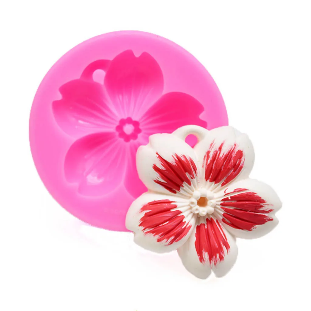 

TENSKE Cake Mold DIY 3D Flower Silicone Mold Fondant Cake Decorating Chocolate Sugar Mould Bake Tool Kitchen Non-Edible home