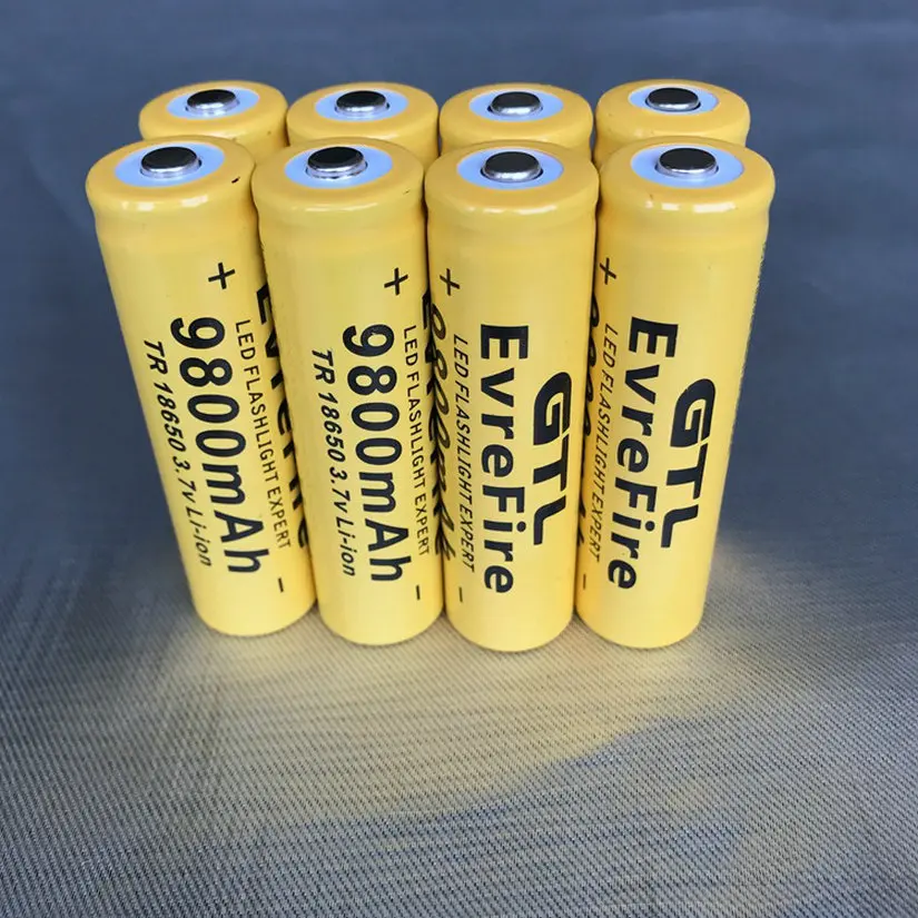 Cncool 3,7 V литий-ионная аккумуляторная батарея для фонарика Прямая поставка 18650 батарея литиевая батарея 9800mAh 3,7 V