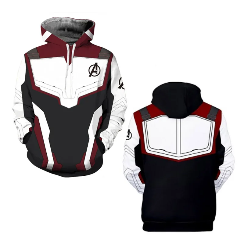 2019 new Avengers Endgame Quantum Realm Sweatshirt Jacket Advanced Tech Hoodie Cosplay Costumes superhero Iron Man Hoodies suit