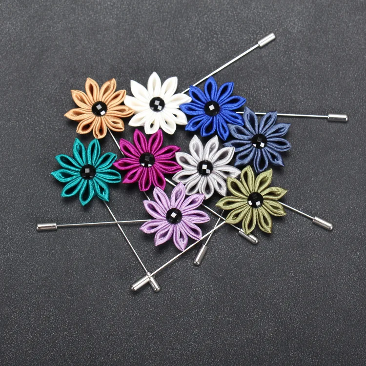 Brand New Fashion Men's Pin Brooches Wedding Party Fabric Brooch Flower  Corsage Suits Dress Lapel Pin Brooches Jewelry 15colors - Brooches -  AliExpress