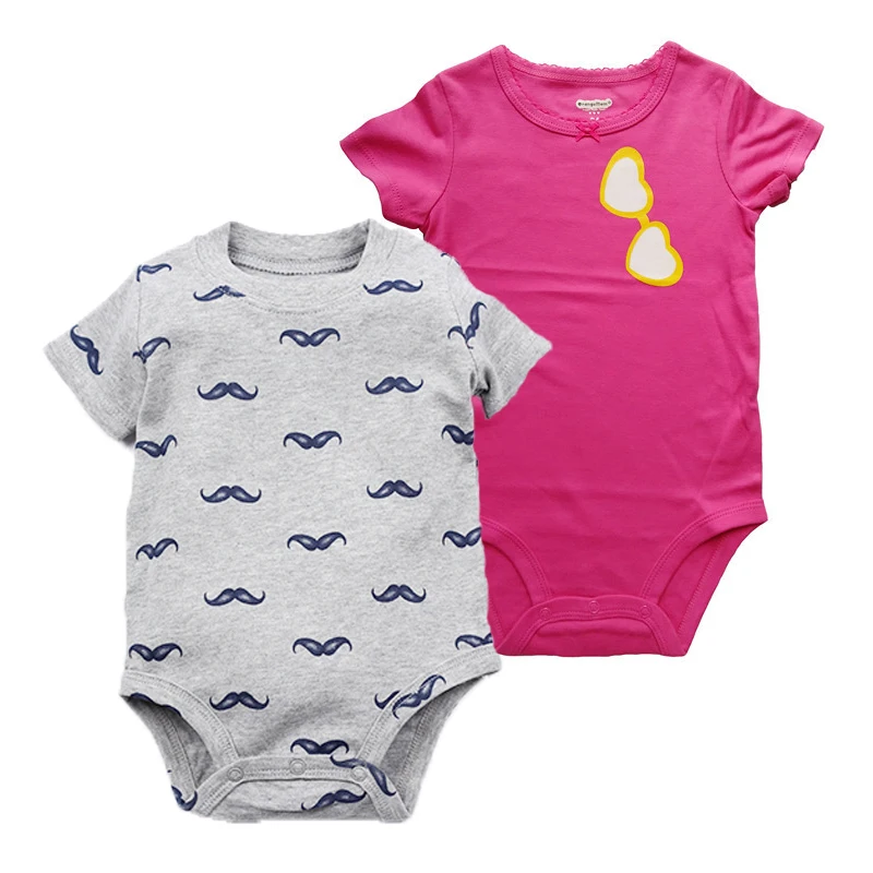 

Big Sale! Baby Short-sleeved Bag Fart Clothing Newborn Cotton Dress Baby Romper Summer Baby Boy Body Fashion Beard Pajamas