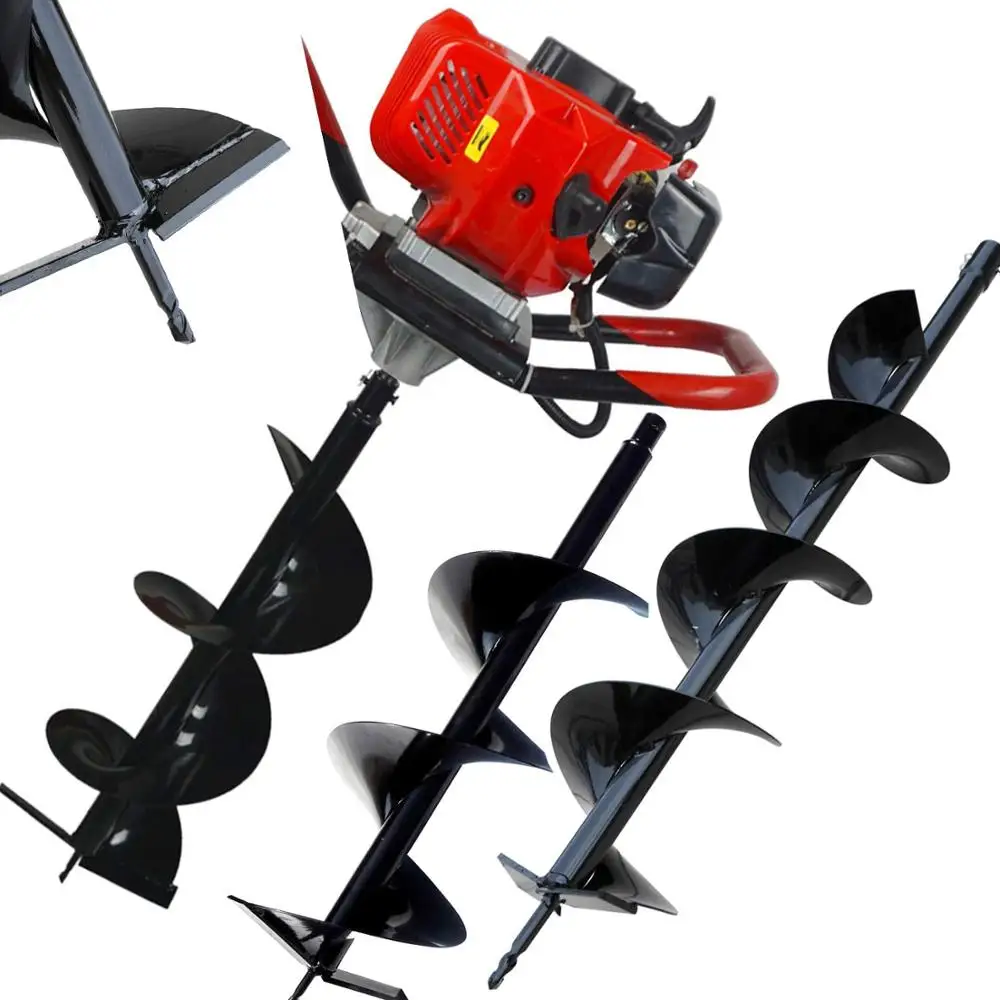 

52cc 2.4HP Gas Powered Post Hole Digger with Two Earth Auger Drill Bit 6" & 10