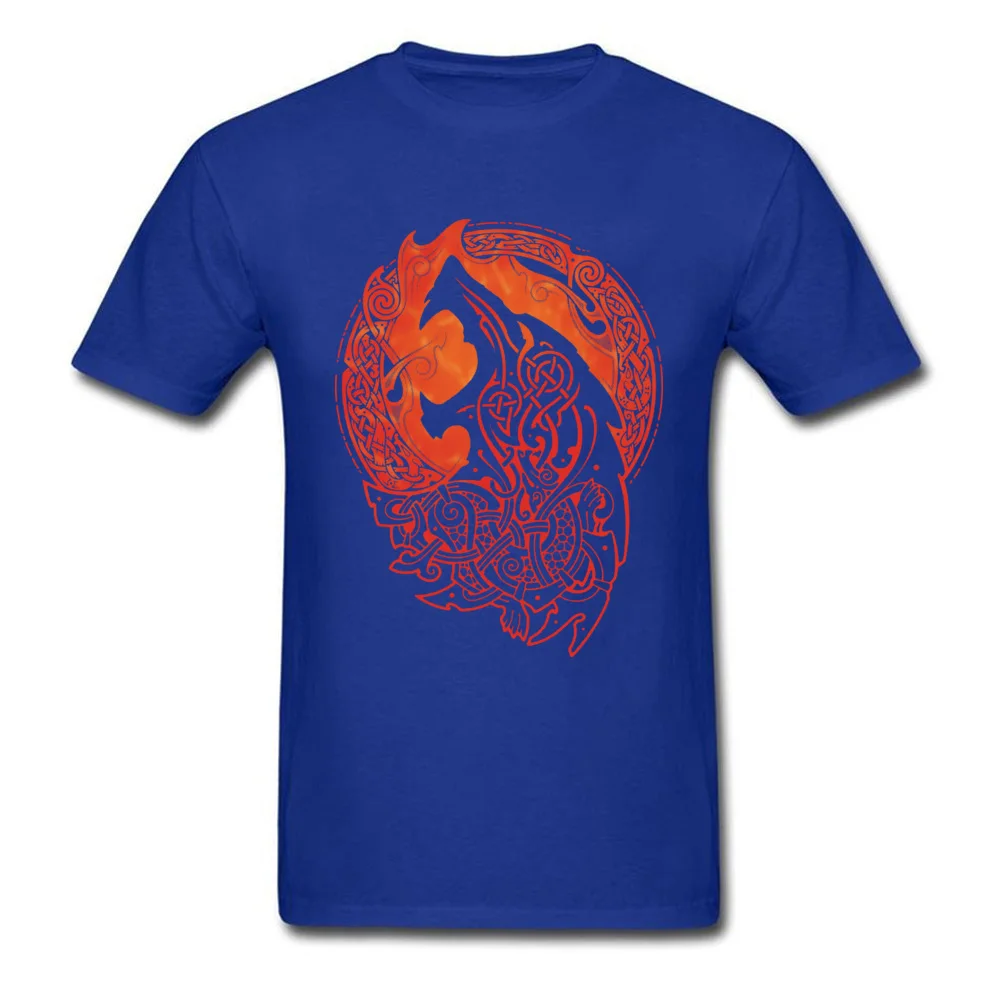 Printed On Short Sleeve Tops Shirt Thanksgiving Day Family Round Collar 100% Cotton Fabric T Shirt Men's T-Shirt FENRIR FENRIR blue