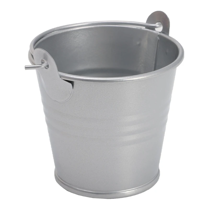 Mini Flower Pot Metal Barrel Plant Succulent Plant Flowerpot Home Office Decor