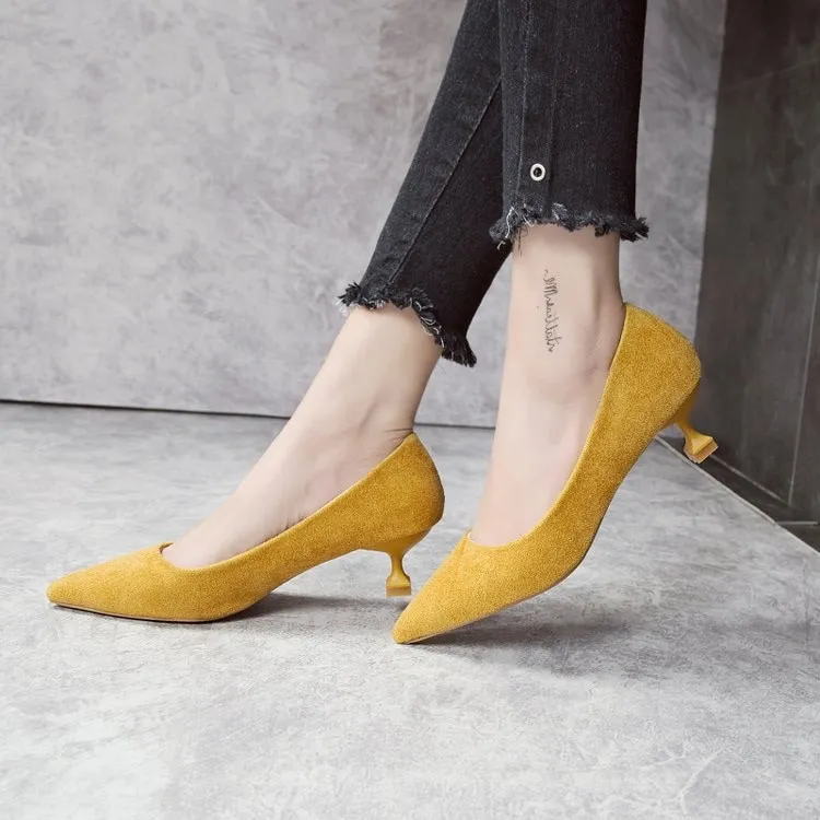 very low kitten heels