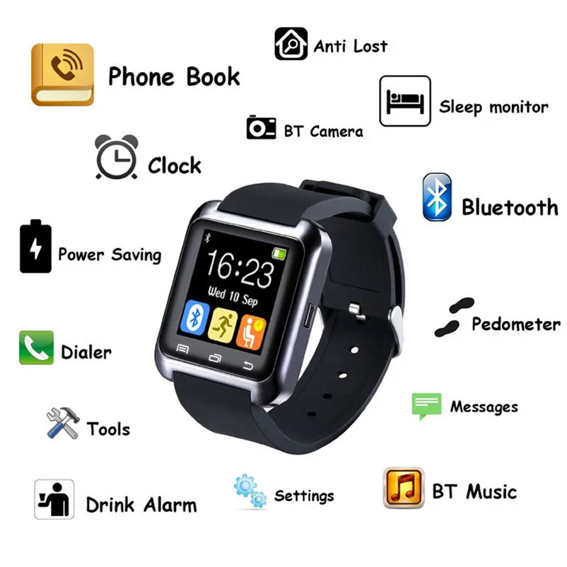 New Male Female watches Fashion Watch Dress Smart Bluetooth Wrist Watch Pedomet