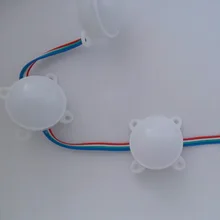 Dia-45mm прибор приемно-12 V WS2811 6 светодиодов пиксельный модульный; IP68; 1,44 Вт каждый пиксель; 20 штук веревочке; RGB Полноцветный; молочное покрытие